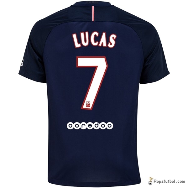 Camiseta Paris Saint Germain Replica Primera Ropa Lucas 2016/17 Azul